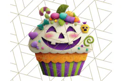 Colorful Halloween Clipart PNG, Cute Kids & Candy Clip Art Product Image 4