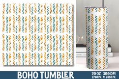 Boho Digital Papers Tumbler Wrap Product Image 1