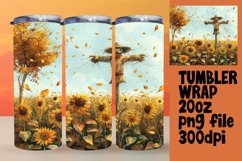 Watercolor Autumn Tumbler Wrap | 20oz Sublimation Pattern Product Image 1
