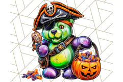 Haunted Treats Clipart PNG, Halloween Candy Art Product Image 4