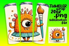 ARTISTIC 20oz Tumbler Template , Monster Product Image 1
