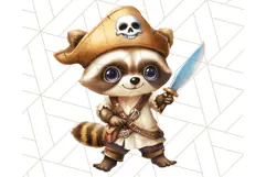 Cartoon Pirate Kids and Animals PNG Clipart for Fun Designs Product Image 4