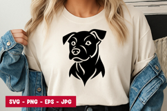 Dog Face Cartoon Style T-Shirt Design Product Image 1