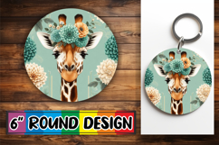 Enchanted Round Coasters Design, Giraffe Product Image 1