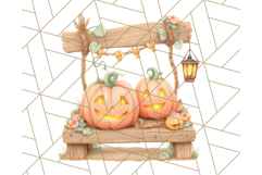 Creepy Carnival Halloween Clipart PNG with Hayride Art Product Image 4