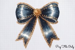 Luxury Blue And Gold Christmas Clipart PNG Product Image 1