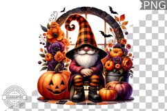 Halloween Gnome Sublimation - Halloween Clipart PNG Product Image 1