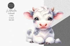 Farm animals clipart, Calf clipart, Cute animals Product Image 1