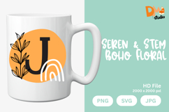 Seren &amp; Stem Boho Floral Monogram Product Image 1