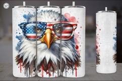 4th of July | Animals Sublimation, 20 oz Tumbler Wrap Product Image 4
