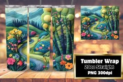 Fresh 3D Summer Landscape Wrap for Tumblers Product Image 1