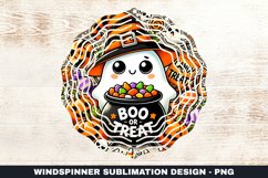 Boo or Treat Wind Spinner Sublimation Design Product Image 1