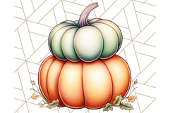 Fall Dinosaur PNG Clipart with Autumn Elements, Cute Dino Product Image 4