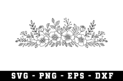 Wildflowers Svg Design | Svg Files for Cricut Product Image 1
