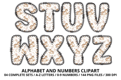 Lovely Baby Shower Alphabet &amp; Numbers Clipart PNG 300 DPI Product Image 4