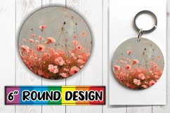 Whimsical Floral Circle Sublimation Collection Product Image 1