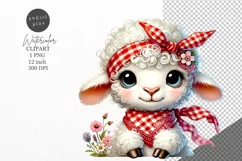 Animals clipart, Sheep clipart, Farm clipart Product Image 1