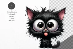 Cat Clipart, Funny kitten clipart, Cat clipart Product Image 1