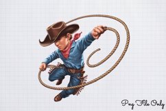 Little Cowboy Clipart PNG Product Image 1
