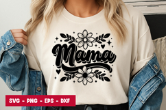 Mama Floral Script Typography SVG PNG Product Image 1