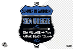 Summer Travel Road Signs PNG Clipart Product Image 1