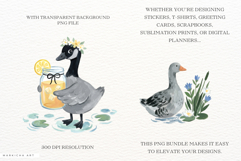 Summer Goose Lake Clipart Product Image 2