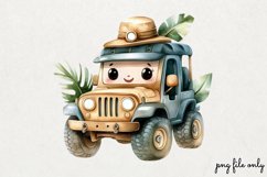 Cute Jungle Animals Tropical Clipart PNG Product Image 1