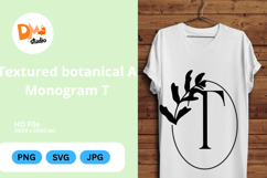 Textured Botanical Monogram Product Image 1