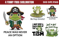 Funny Frog Sublimation Bundle PNG Product Image 3