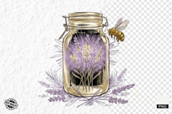 Summer Lavender Meadow Clipart Product Image 1