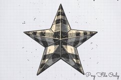 Black White Plaid Christmas PNG Product Image 1