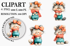 Whimsical Woodland Christmas Clipart Watercolor PNG Product Image 1