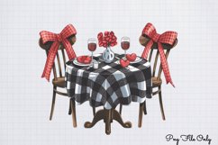 Red Black Glitter Plaid Clipart PNG Product Image 1