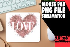 Sublimation Magic: Heart Mouse Pad Delights Product Image 1