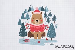 Scandinavian Folk Art Christmas Clipart PNG Product Image 1