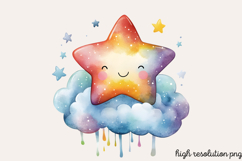 Space of Astronaut Watercolor Clipart PNG Product Image 1