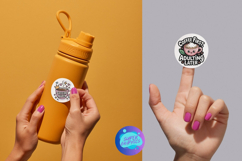 Printable Kawaii Coffee Quote Stickers Bundle PNG, JPG, PDF Product Image 4