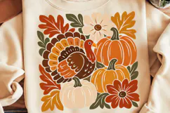 Thanksgiving Pumpkin PNG, Funny Thanksgiving PNG, Pumpkin Product Image 1