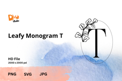 Minimalist Botanical Monogram Product Image 1