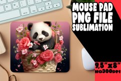 Valentines Watercolor Mouse Pad Artistry Panda Product Image 1