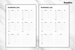 Weekly Running Log Tracker Editable Template Product Image 3
