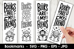 Books Friends Bookmark Sublimation Product Image 1