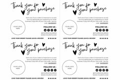 Thank you card for small business BW template Canva 07 Product Image 3