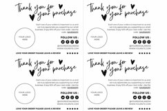 Thank you card for small business BW template Canva 07 Product Image 3