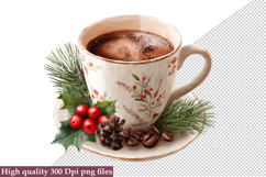 Christmas Coffee Sublimation, Christmas Coffee Clipart Product Image 1