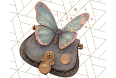 Vintage Butterfly PNG Clipart, Fairytale Cottagecore Images Product Image 4