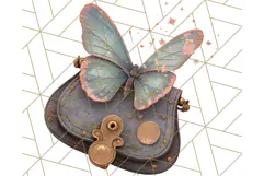 Vintage Butterfly PNG Clipart, Fairytale Cottagecore Images Product Image 4