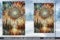 Garden Flag Sublimation|4th of july Garden Flag PNG Product Image 1