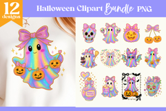 Halloween Iridescent Coquette Sublimation Design Bundle PNG Product Image 1