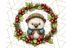 Christmas Animal Clipart, Festive Animals in Holiday Outfits Product Image 4